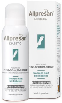 Allpresan Diabetic Medizinische Fuss-Schaum-Creme Basistherapie mit 5 % Urea fr trockene Fuhaut bei Diabetes (125 ml) 8,80EUR