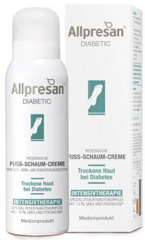 Allpresan Diabetic Medizinische Fuss-Schaum-Creme Intensivtherapie mit 10 % Urea + Pentavitin fr trockene Fuhaut bei Diabetes (125 ml) 9,00EUR