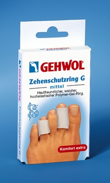 GEHWOL Zehenschutzring G, Polymer-Gel - Flexibler Polymer-Gel-Ring fr gleichmig entlastende Druckverteilung ab 4,50EUR