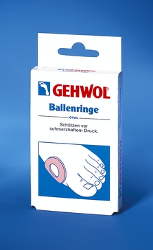 GEHWOL Ballenringe, oval - Schtzen vor schmerzhaftem Druck. Aus weichem Filz mit einer hautfreundlichen Pflasterschicht. 3,30EUR